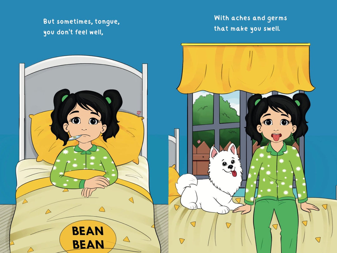 Close-up of the hardcover's textured navy blue cloth binding with visible stitching and embossed title on the spine.