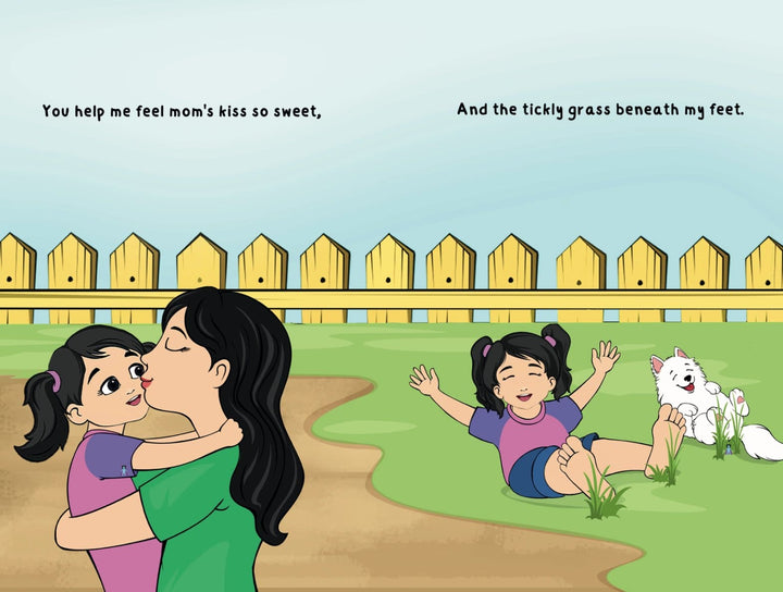 Close-up of the hardcover's textured spine featuring embossed title and subtle matte finish detail.