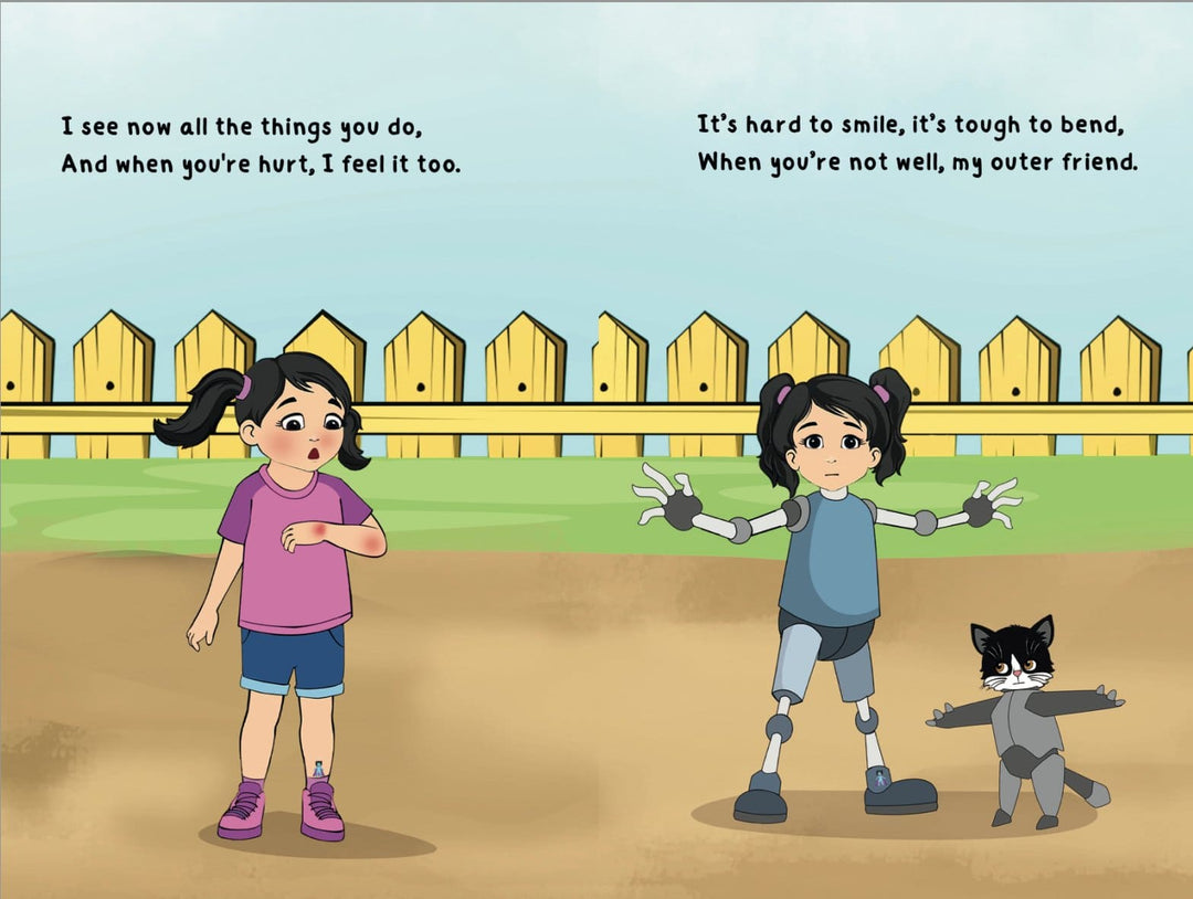 Close-up of the hardcover spine featuring textured lettering and embossed title "Have You Ever Thanked Your Skin?