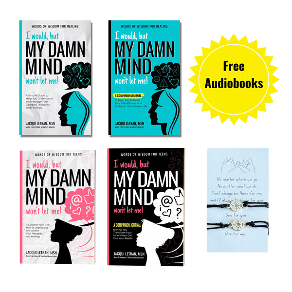 I would but my damn mind wont let me mother and daughter book and journal bundle with connection bracelets