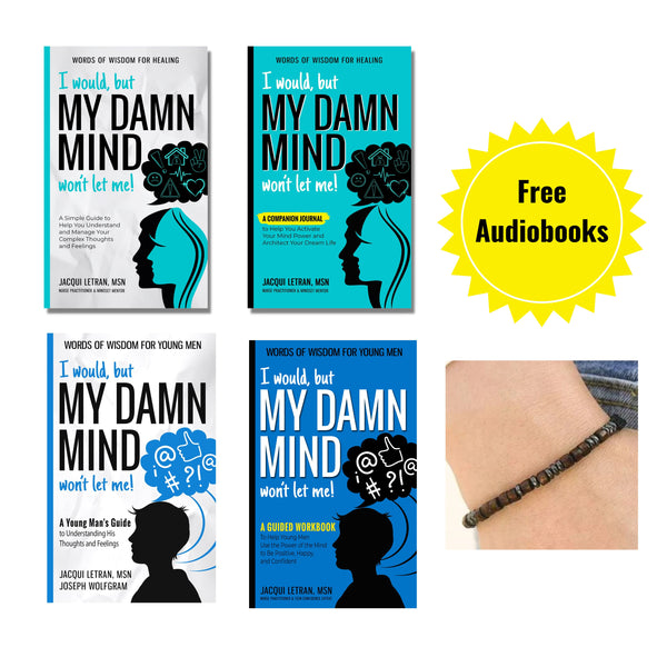 I would but my damn mind wont let me mother and son book and journal bundle with morse code i love you bracelet