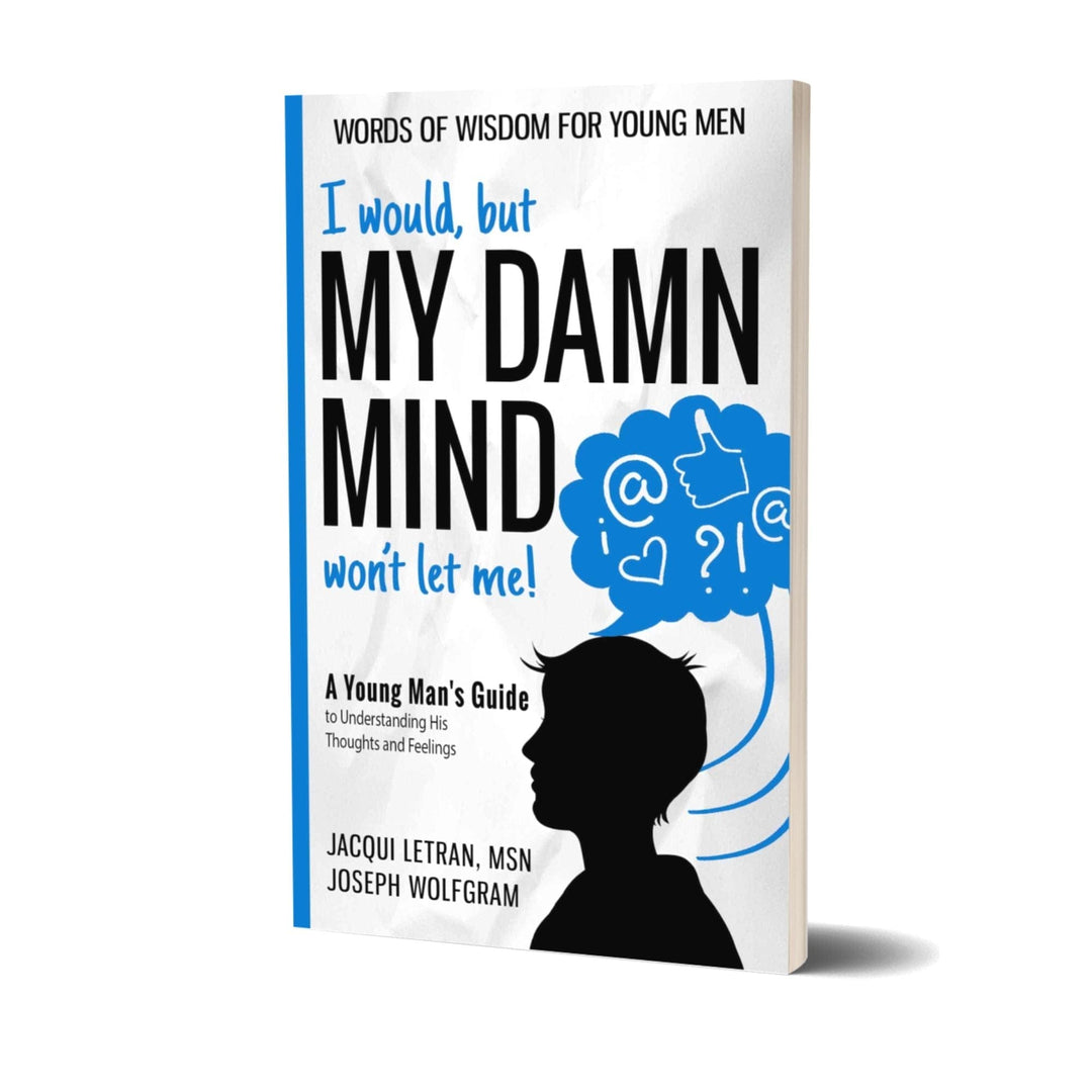 A Healed Mind teen boys paperback book with colorful illustrated cover featuring bold typography in blue, red, and yellow