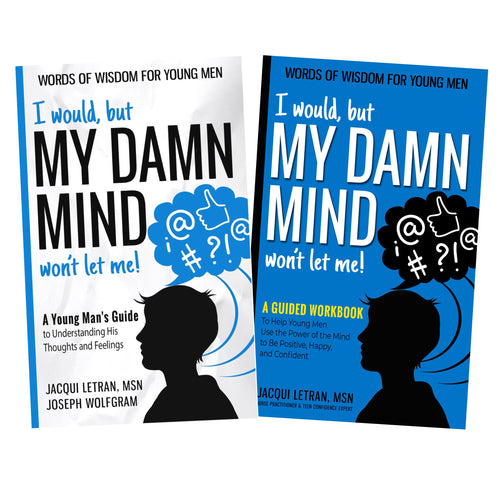 I would but my damn mind wont let me book and workbook bundle for young men