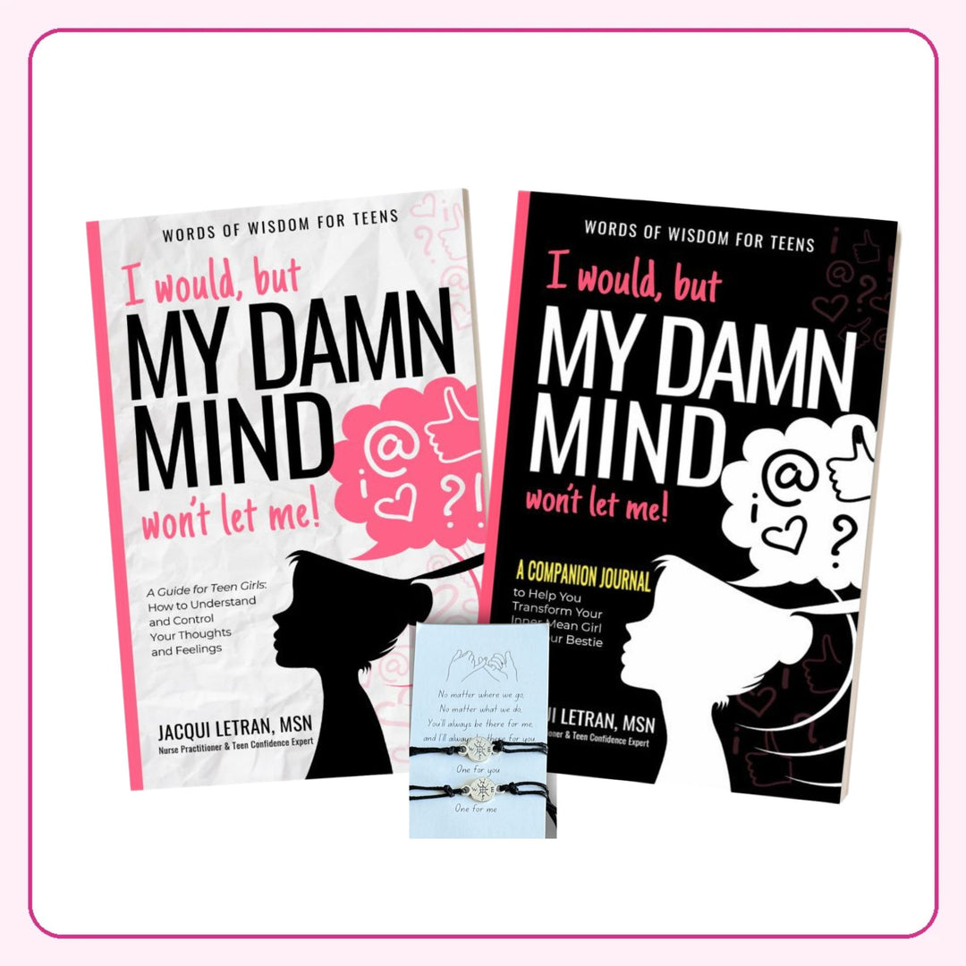 i would but my damn mind wont let me book and journal plus bracelets for teen girls
