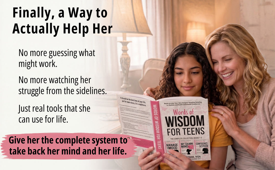 Mega Confidence Bundle for TEEN GIRLS (All 3 Books Printed as 1 + 3 Journals)