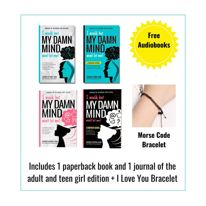 Mother & Daughter Bundle of large print adult books by Jacqui Letran, hardcover editions, dimensions 6x9 inches, signed