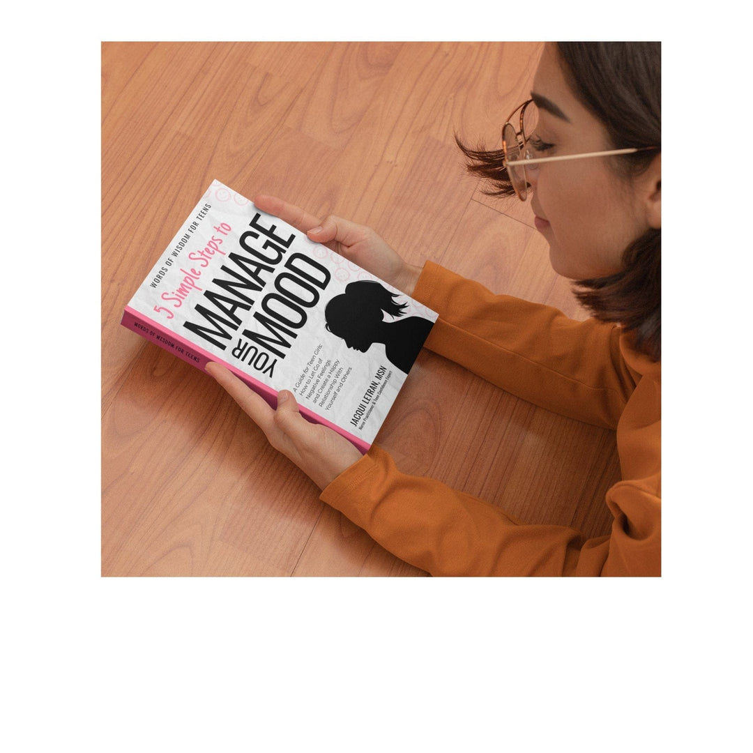 Close-up of the hardcover’s textured dark blue cover with embossed title and subtle fabric grain detail.