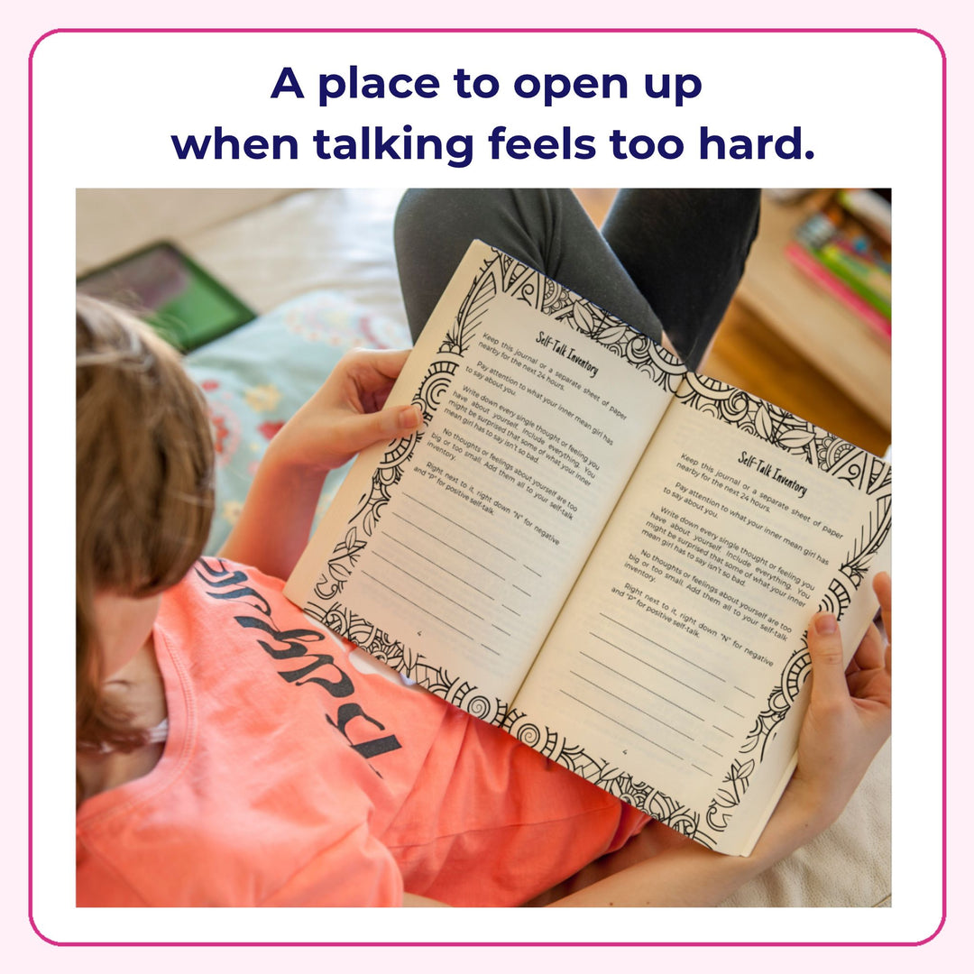 teen girl reading i would but my damn mind wont let me journal