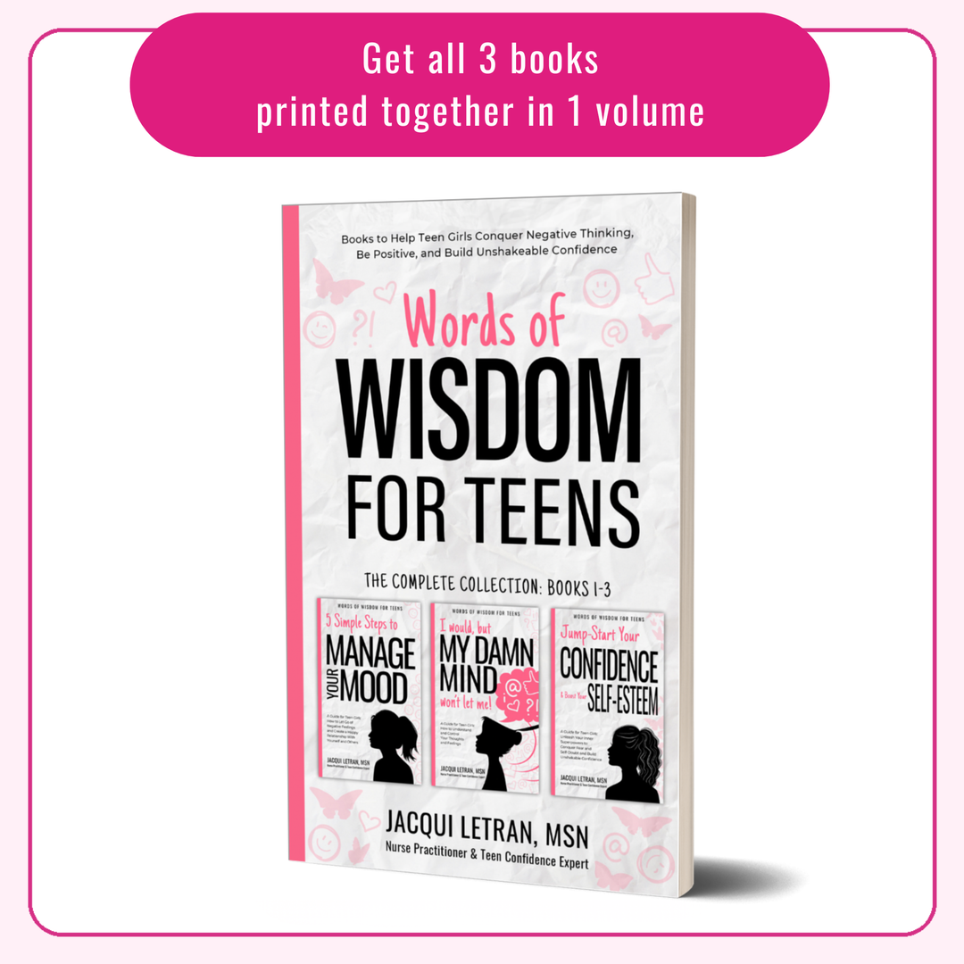 Words of Wisdom for Teens (3-in-1 book) for teen girls by Jacqui Letran. 3 great books in one volume