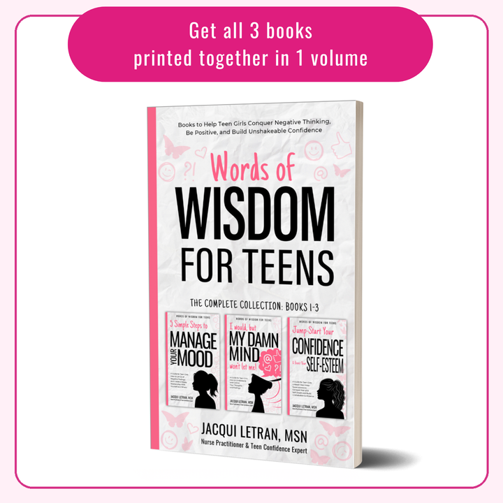 Words of Wisdom for Teens (3-in-1 book) for teen girls by Jacqui Letran. 3 great books in one volume
