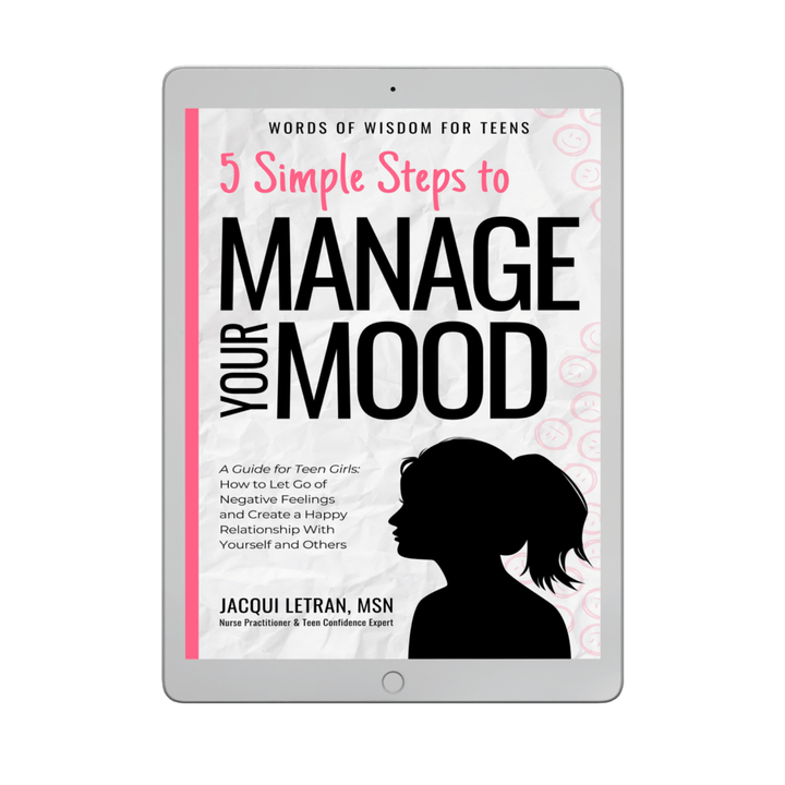Ebook cover for 5 Simple Steps to Manage Your Mood by A Healed Mind, digital download