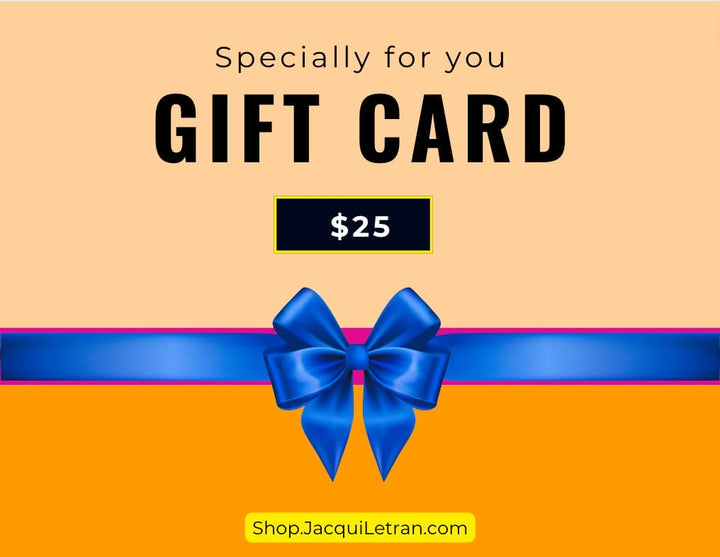 Close-up of a branded gift card with embossed gold lettering and textured paper surface, showcasing intricate detail.