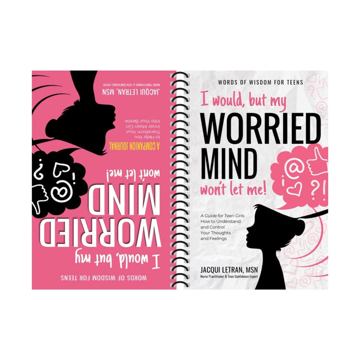 Girls flip-and-read combo with two spiralbound paperback books, pastel pink and blue covers featuring girl-themed